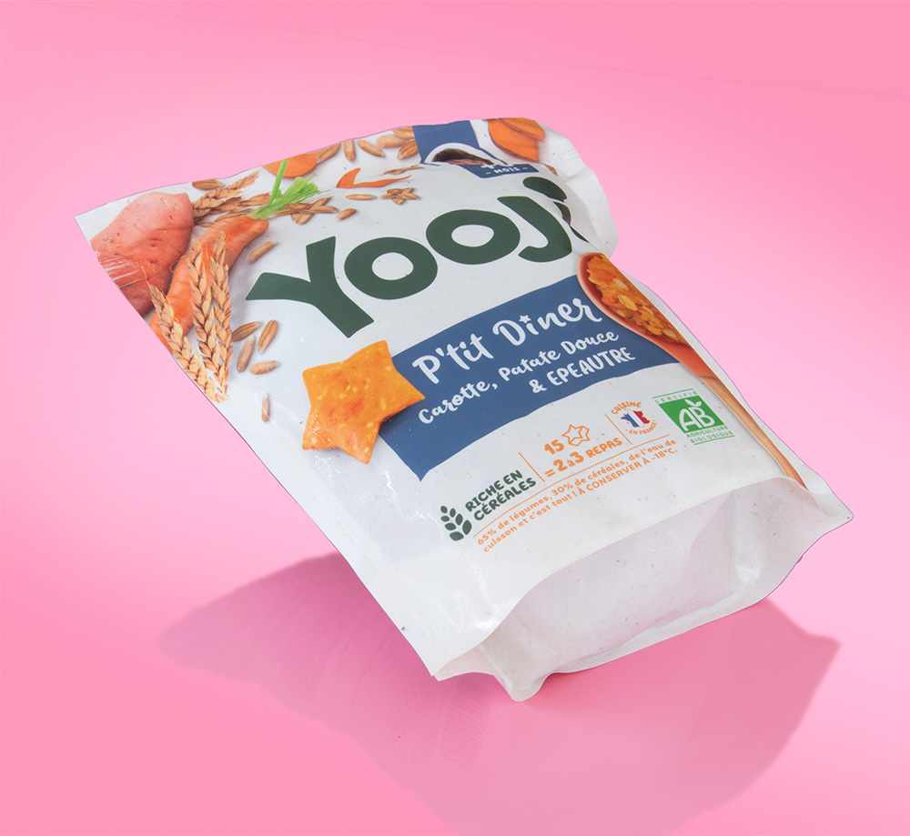 P'tit dîner carotte, patate douce et épeautre -Yooji surgelé