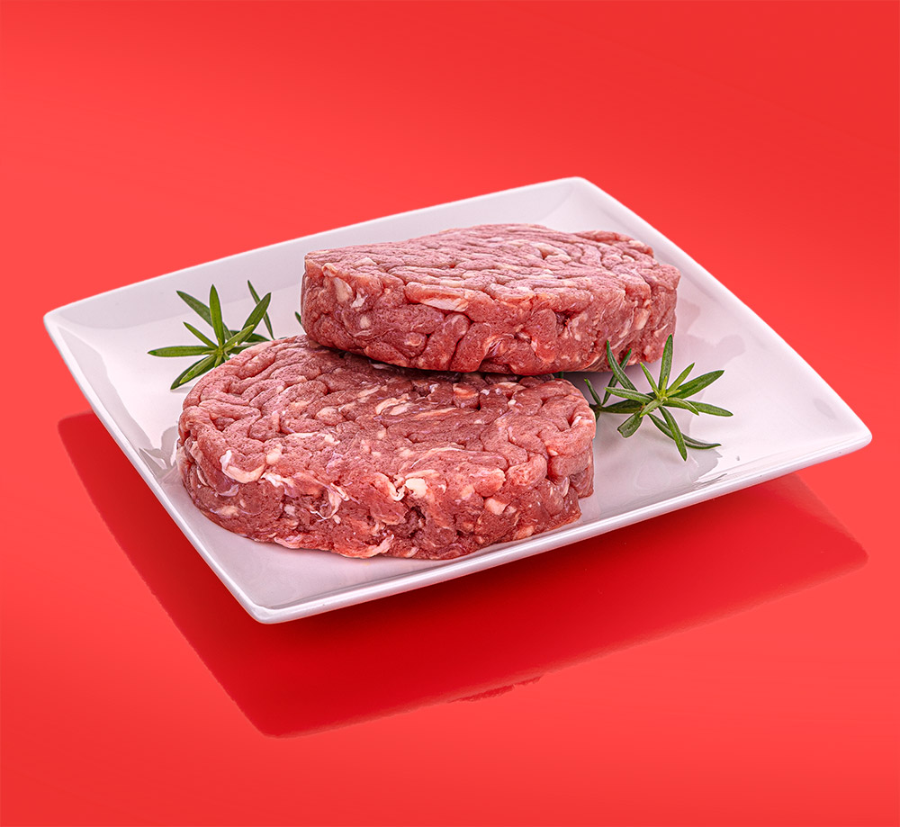 Steaks hachés de bœuf charolais façon bouchère 5 % MG