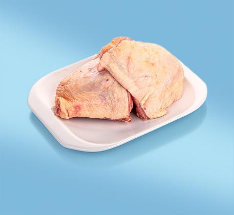Surgelé Hauts de cuisse de poulet avec partie de dos - Photo 1